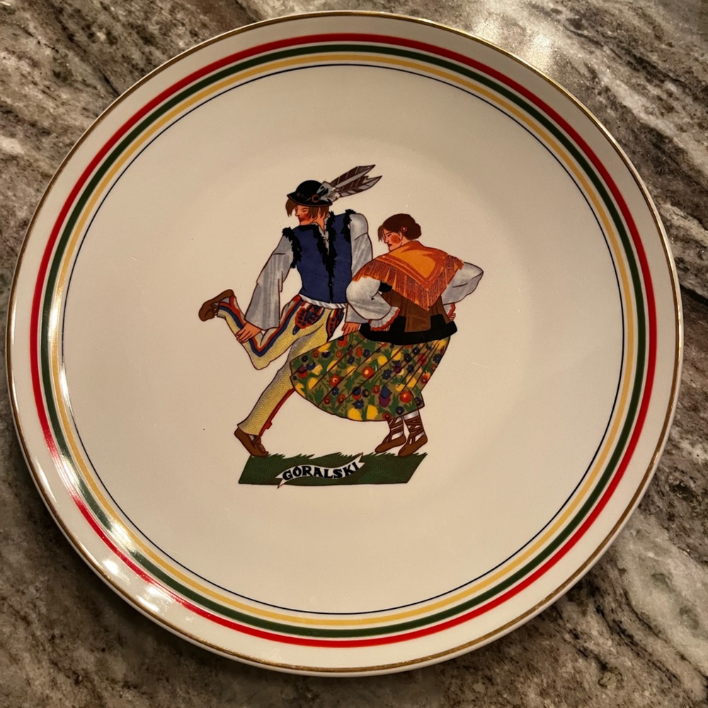 Goralski hanging collectors plate Made in Poland and mug